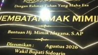 Foto: Jembatan Mamak mimik di Desa Kedungbanteng, Kecamatan Tanggulangin, Kabupaten Sidoarjo.