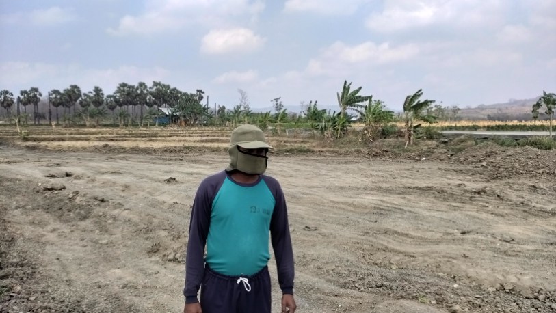 Foto: Salah satu petani yang sawahnya dilakukan Pemerataan